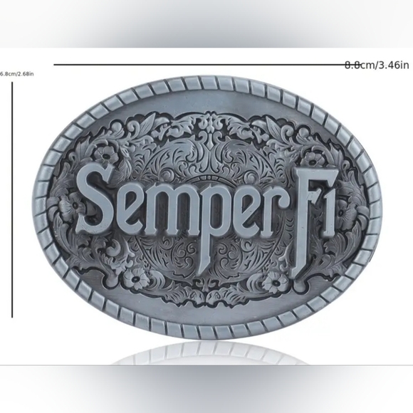 New USMC Marine Corps Semper fi Belt Buckle Choose color - Picture 5 of 6